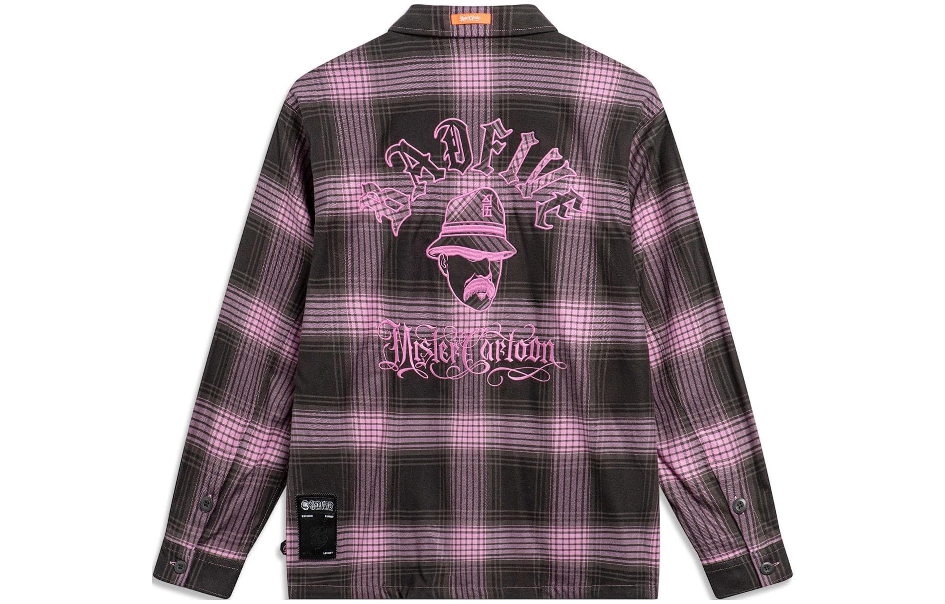 Li Ning Badfive Shirt Obsidian Gray Dream Pink Street Gray