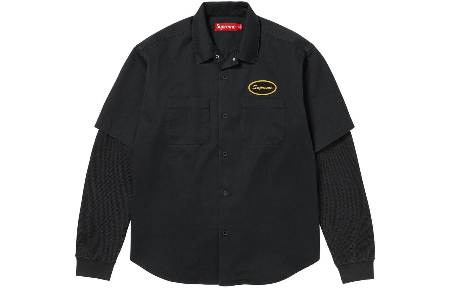 Supreme Thermal Sleeve Shirt Black