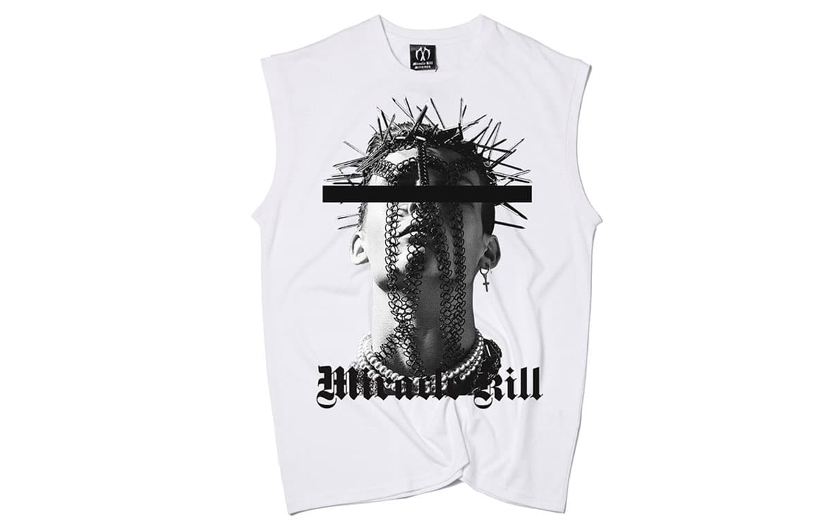 MIRACLE KILL Tank Tops Crew Neck Moderate Other White