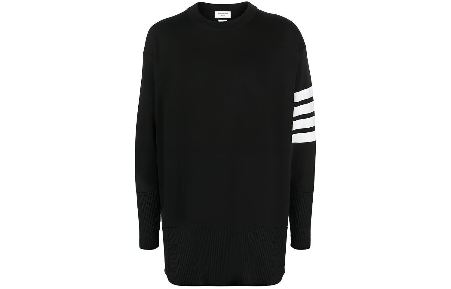 Thom Browne fineknit 4Bar wool jumper Black