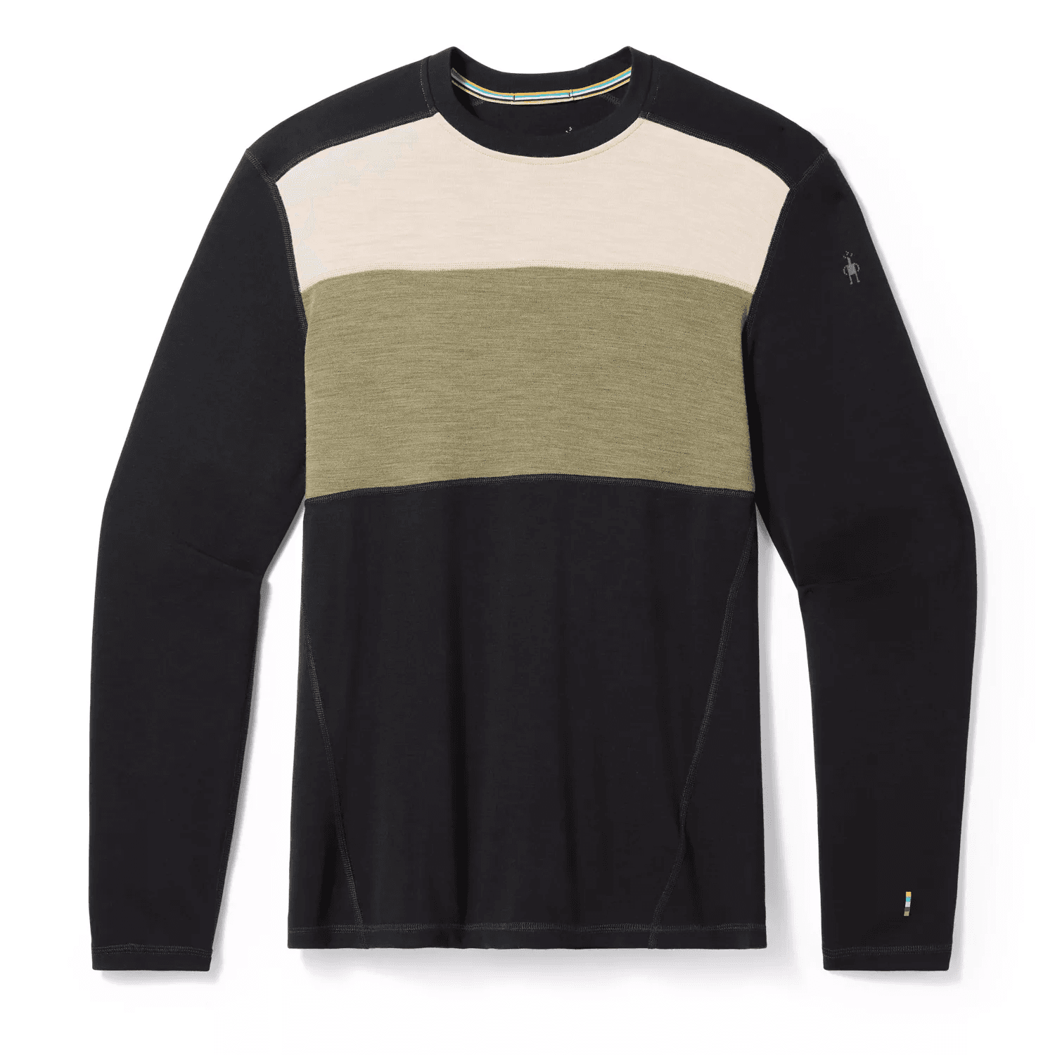 SMARTWOOL Classic Thermal Merino Base Layer Colorblock Crew Sweater