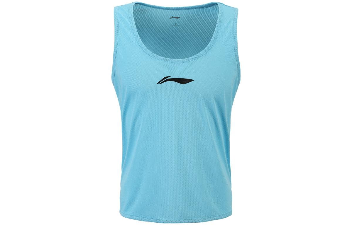 Li Ning Tank Tops Lake Blue Crew Neck Moderate Other Lake Blue