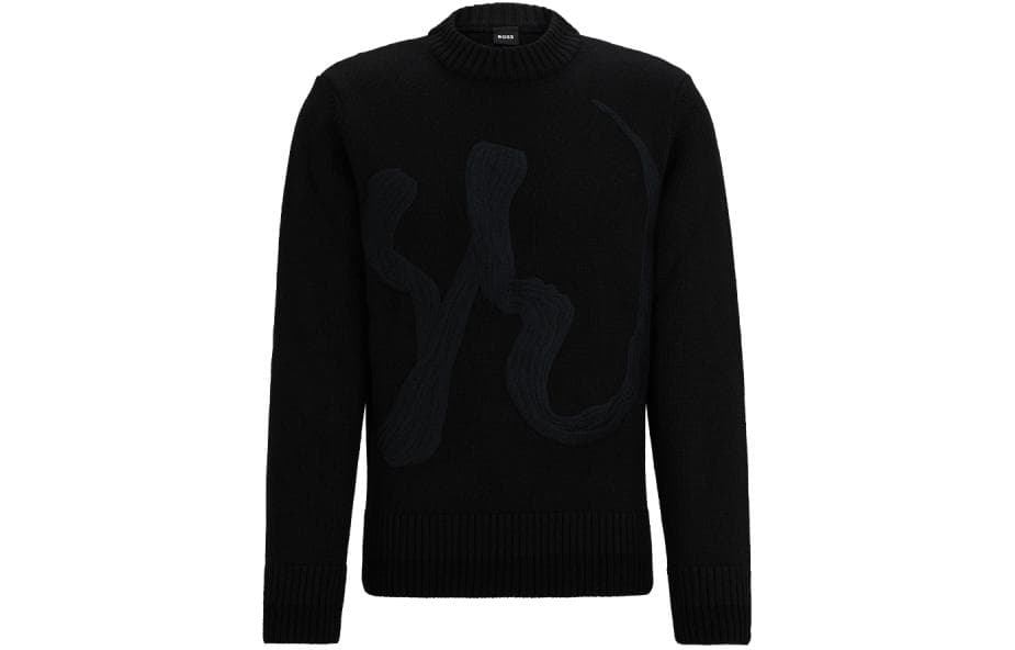 HUGO BOSS Sweaters Crew Neck Moderate Other Black