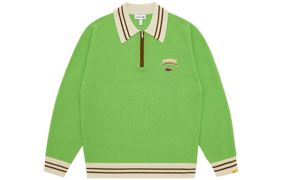 LACOSTE Sweaters Polo Collar Moderate Straight Fit