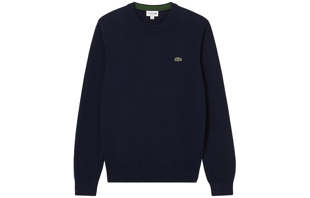 LACOSTE Logo Patch Crewneck Knitted Jumper