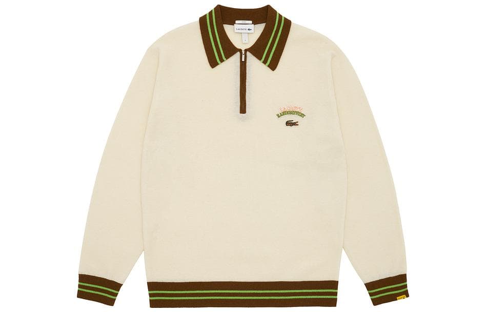 LACOSTE Sweaters Polo Collar Moderate Straight Fit