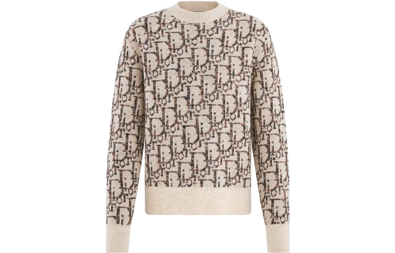 DIOR Monogrammed Intarsia Sweater