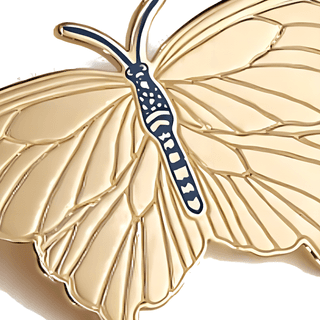 HERMES Lacquered Brass Accessories Gold