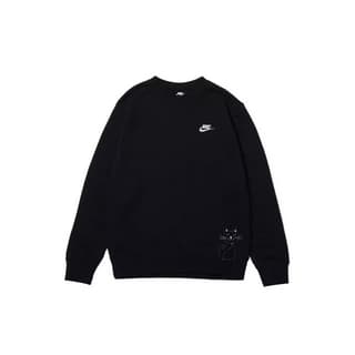 Nike Sweatshirts Black Crew Neck Moderate Regular