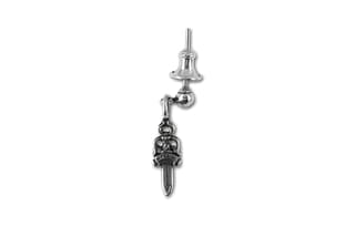 Chrome Hearts 925 Sterling Silver Stud Earrings Silver