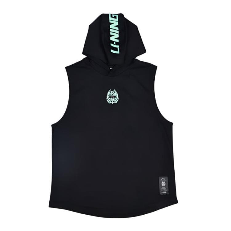 Li Ning Tank Tops Black Hooded Thin Hooded Black
