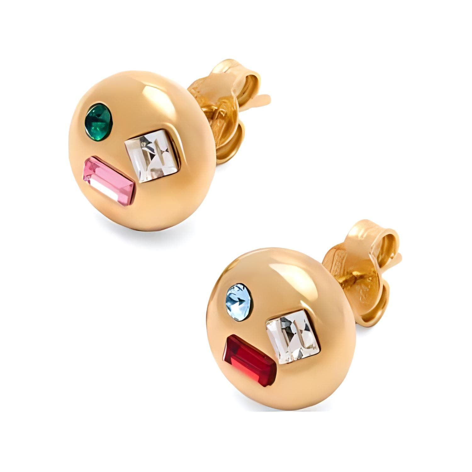 LOEWE Sterling Silver, Crystal, Gold Plating Earrings Gold