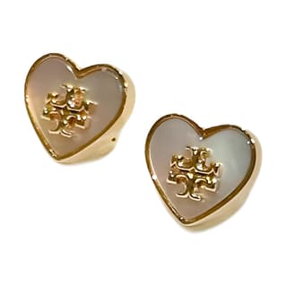 TORY BURCH Kira Heart Embellished Earrings