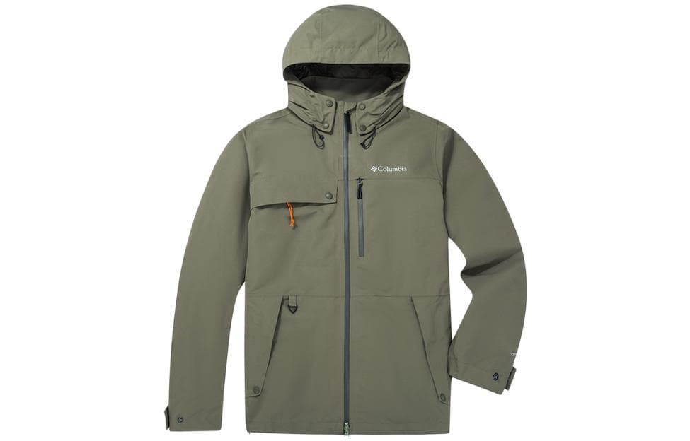Columbia Waterproof, Windproof, Lightweight Windbreaker Jacket Green Green