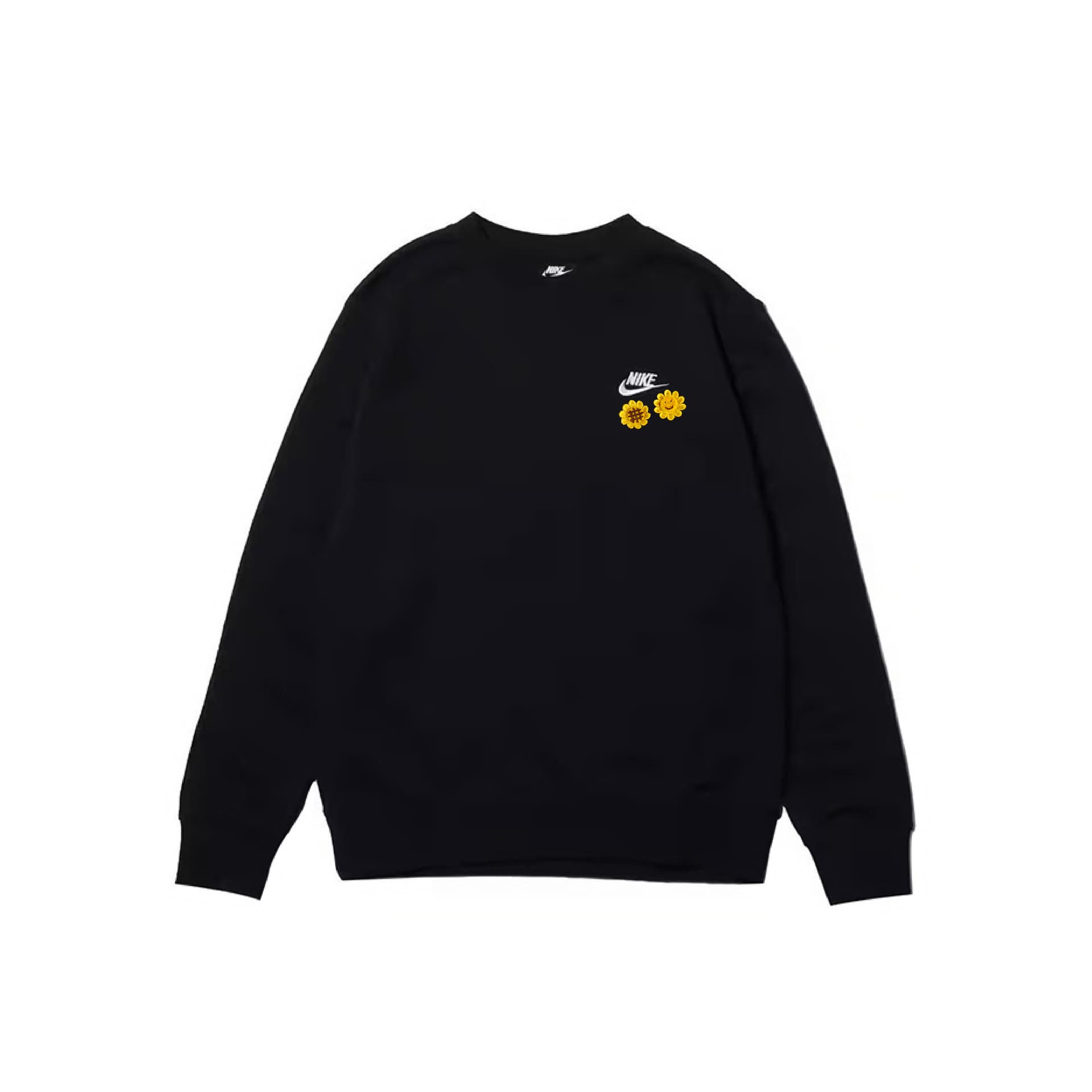 Nike Sweatshirts Black Crew Neck Moderate Regular Black