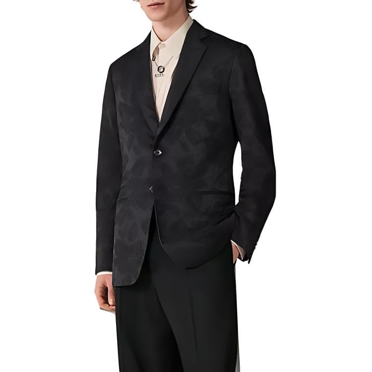 HERMES SS23 Business Suit Coat Black Black