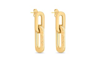LOUIS VUITTON Lv Edge Double Earrings