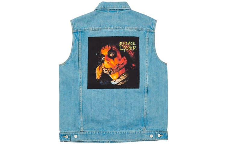 PALACE Vests Blue Lapel Moderate Straight Fit