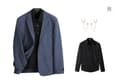 Blue (Comes with Brooch+Black Shirt)