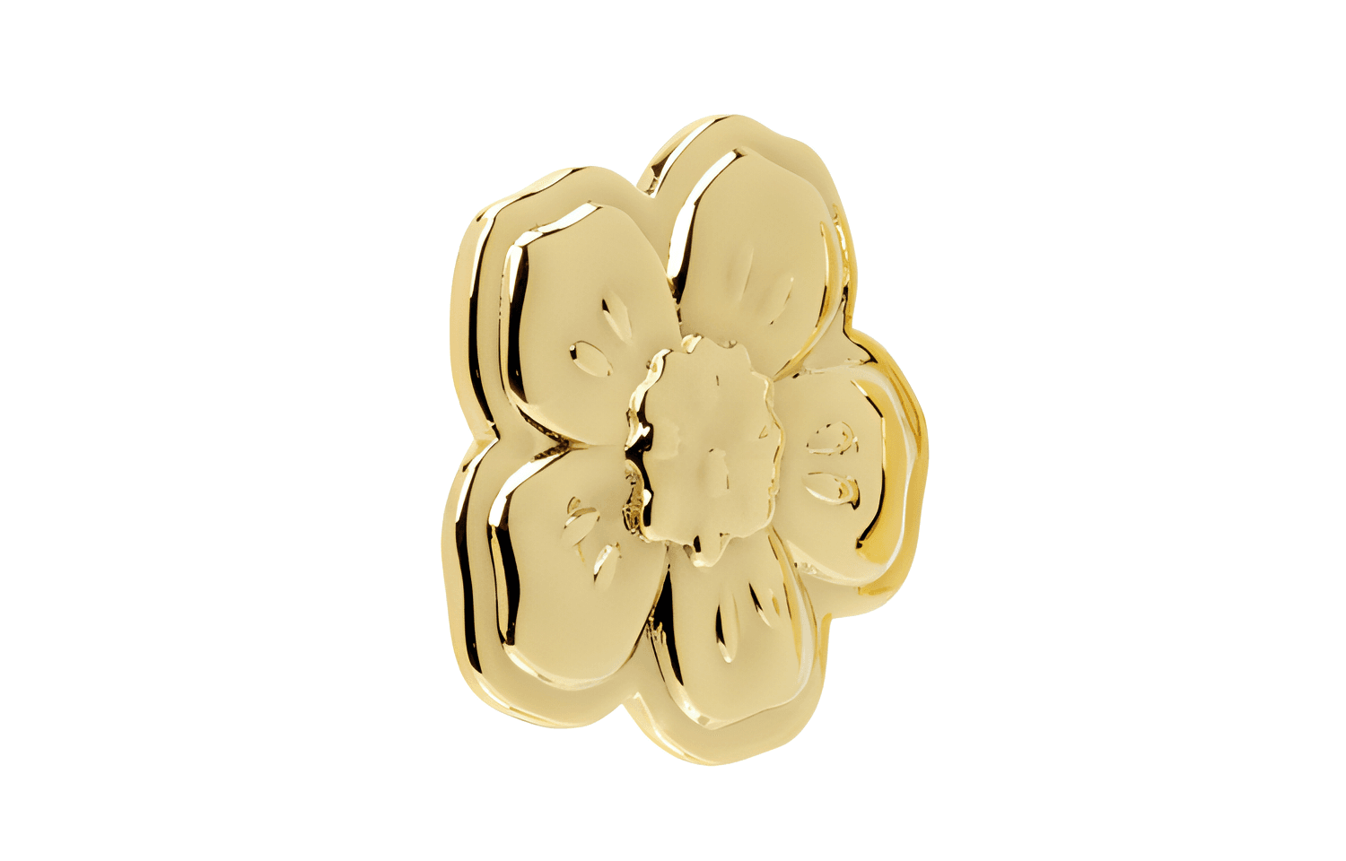 KENZO Brass Stud Earrings Gold