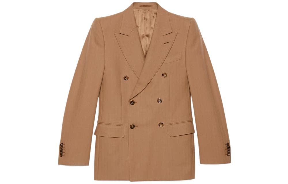 GUCCI Business Suit Coat Light Brown Light Brown