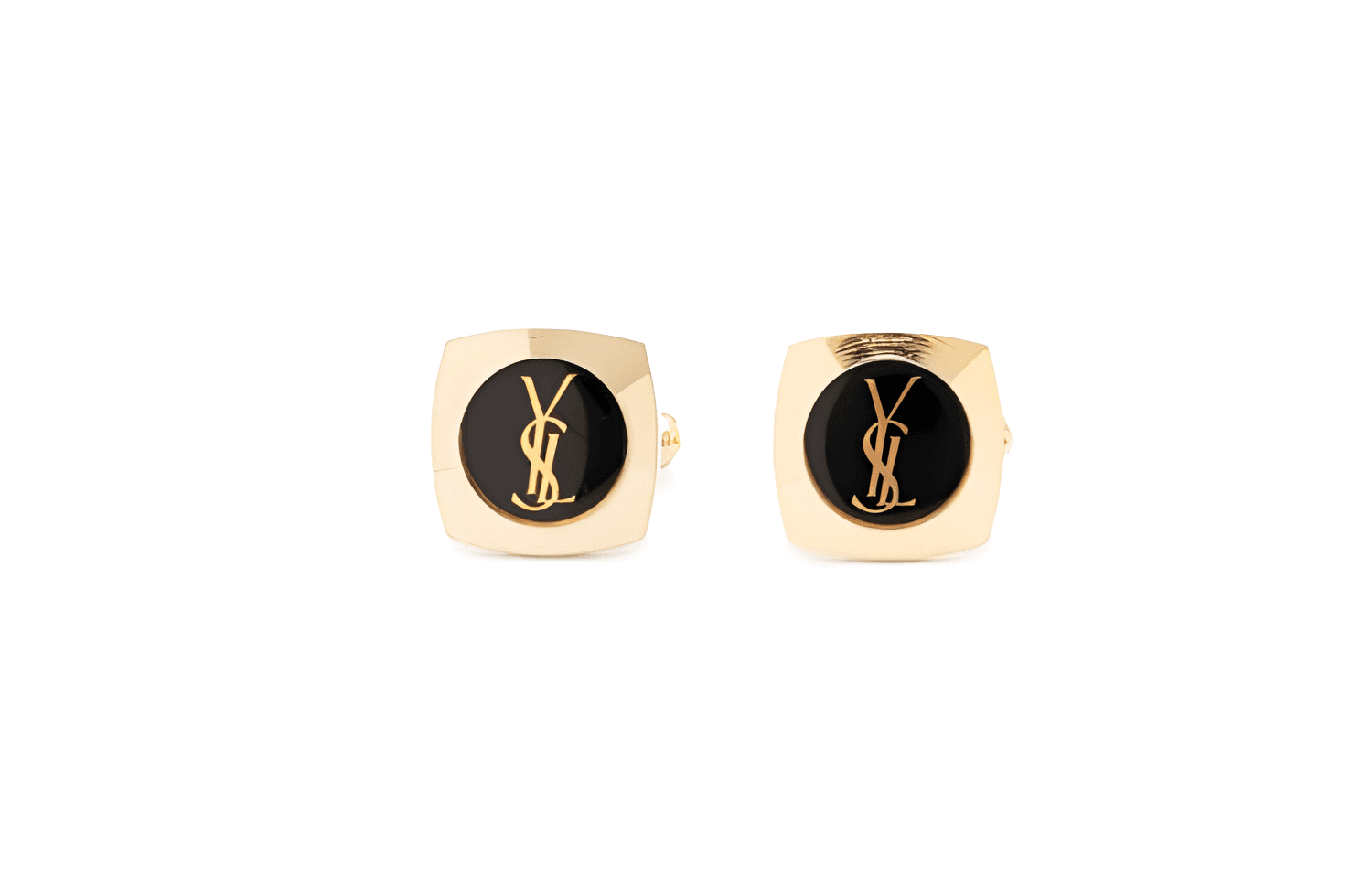 MONTBLANC Metal Clip On Earrings Gold Gold