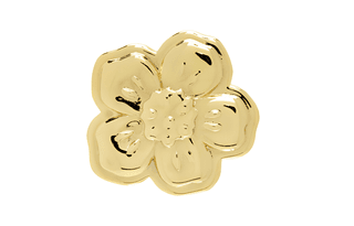 KENZO Brass Stud Earrings Gold