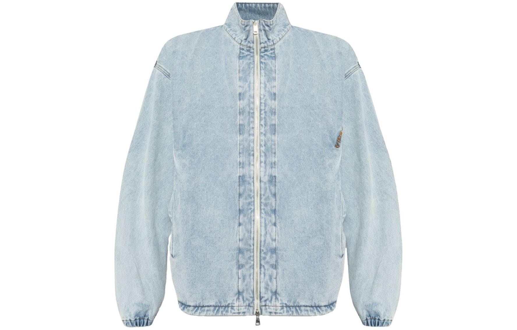 Y/Project Logo embroidered Organic Cotton Jacket Light Blue