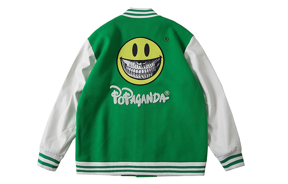 SPRAYGROUND X Ron English Baseball Jackets Baseball Collar Moderate Straight Fit