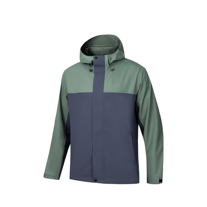 Anta Hiking Outdoor Hiking Urban Living/Travel/Commuting Windbreaker Jacket Green Gray
