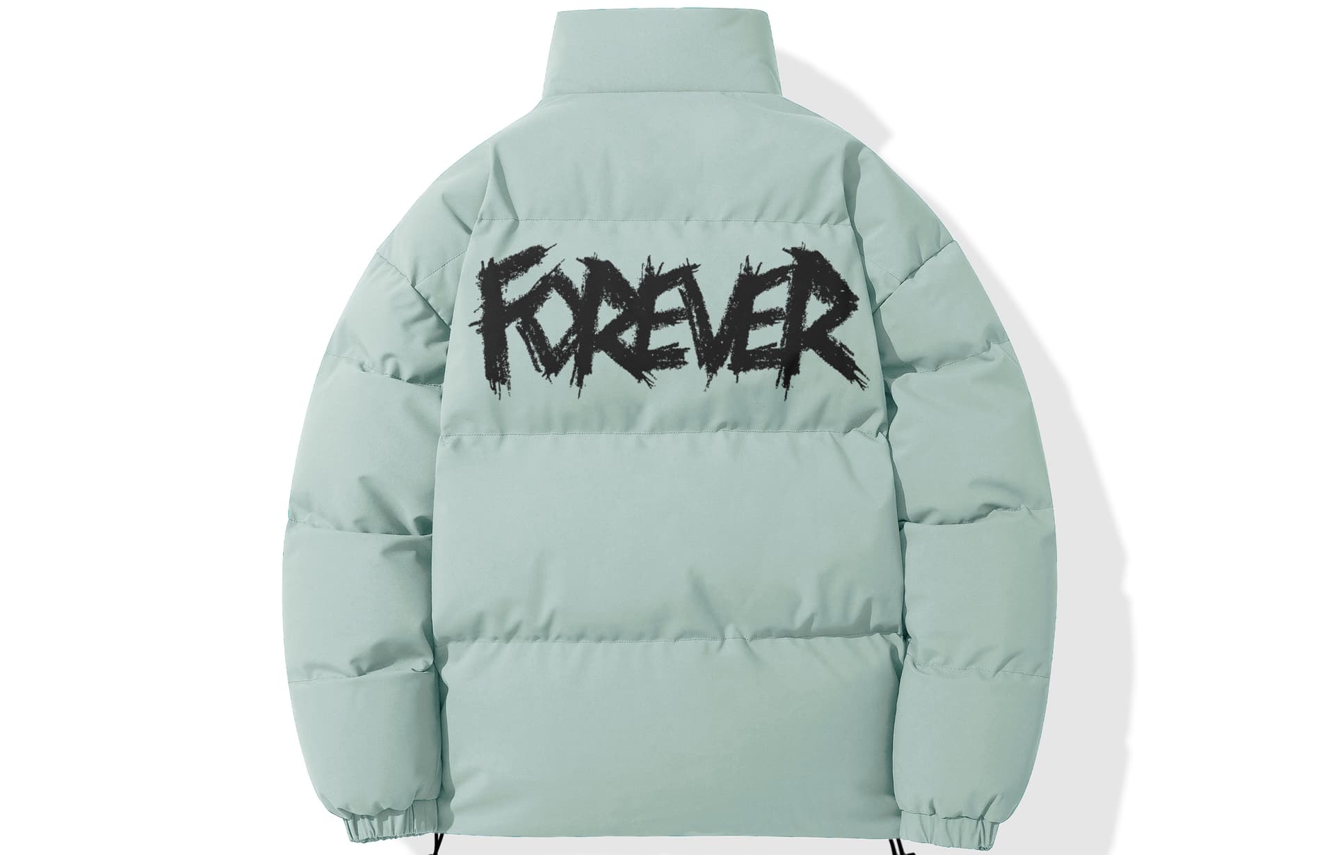 FOREVER 21 Puffer Jacket Light Green