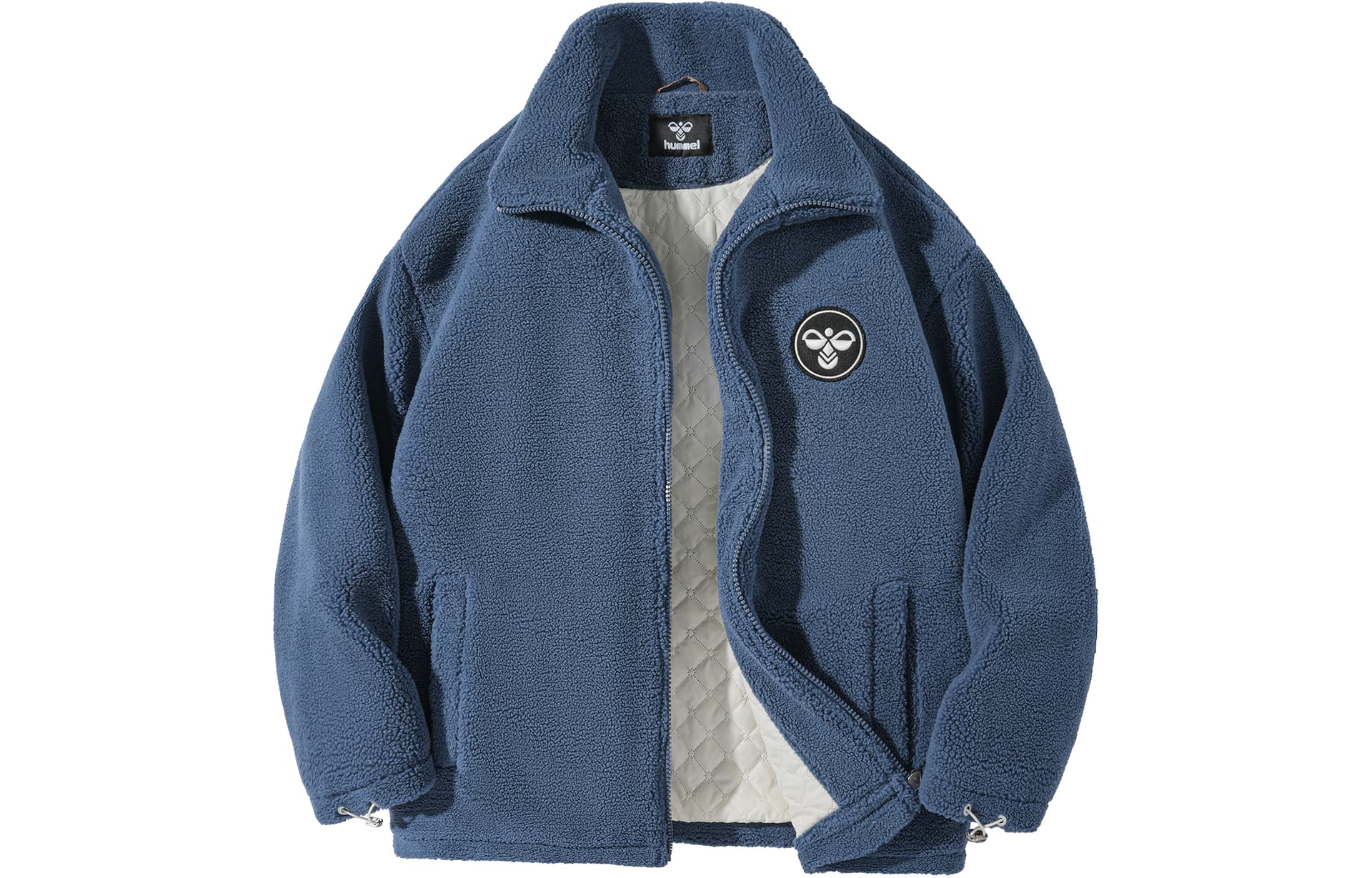 Hummel Velvet Jackets Stand Collar Thickened Blue