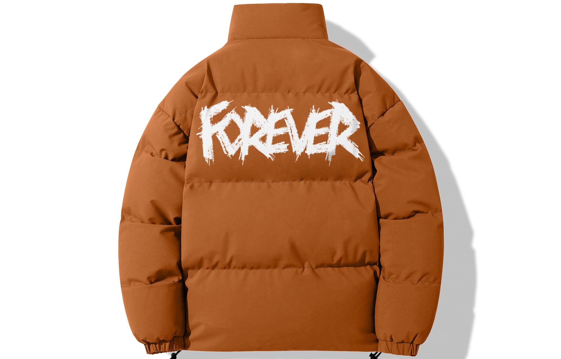 FOREVER 21 Puffer Jacket Coffee