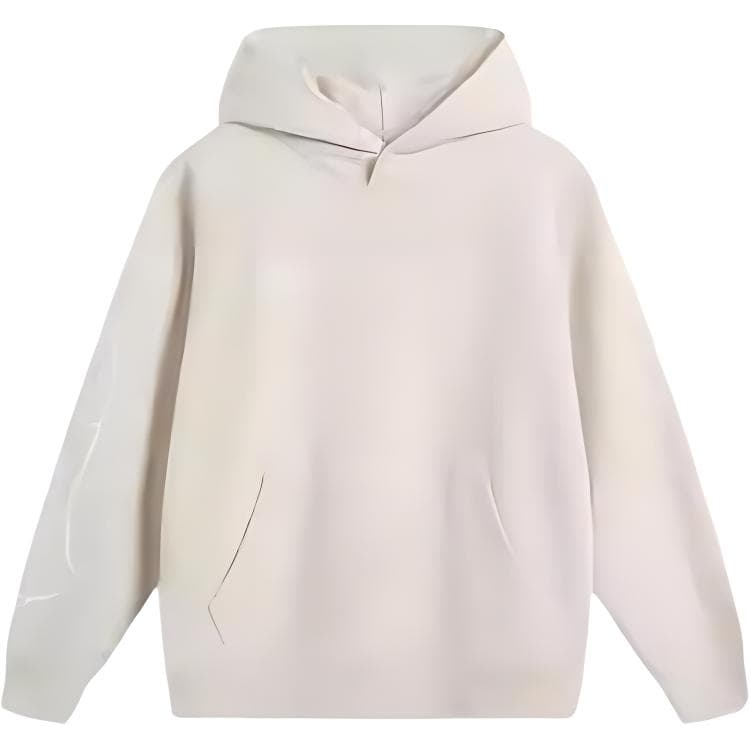 LiNing Sweatshirts Ecru Hooded Moderate Regular