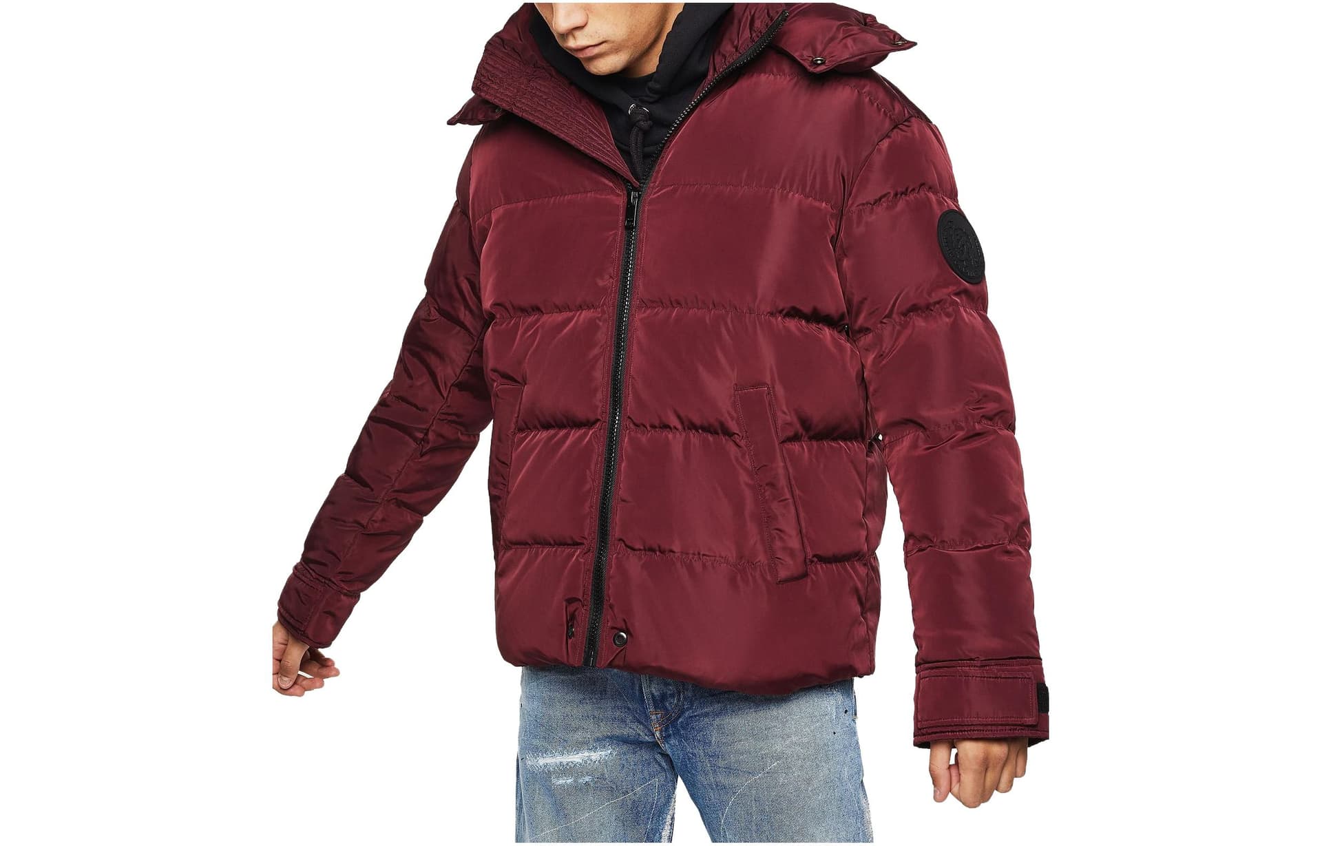 DIESEL Down Jacket Rose Red