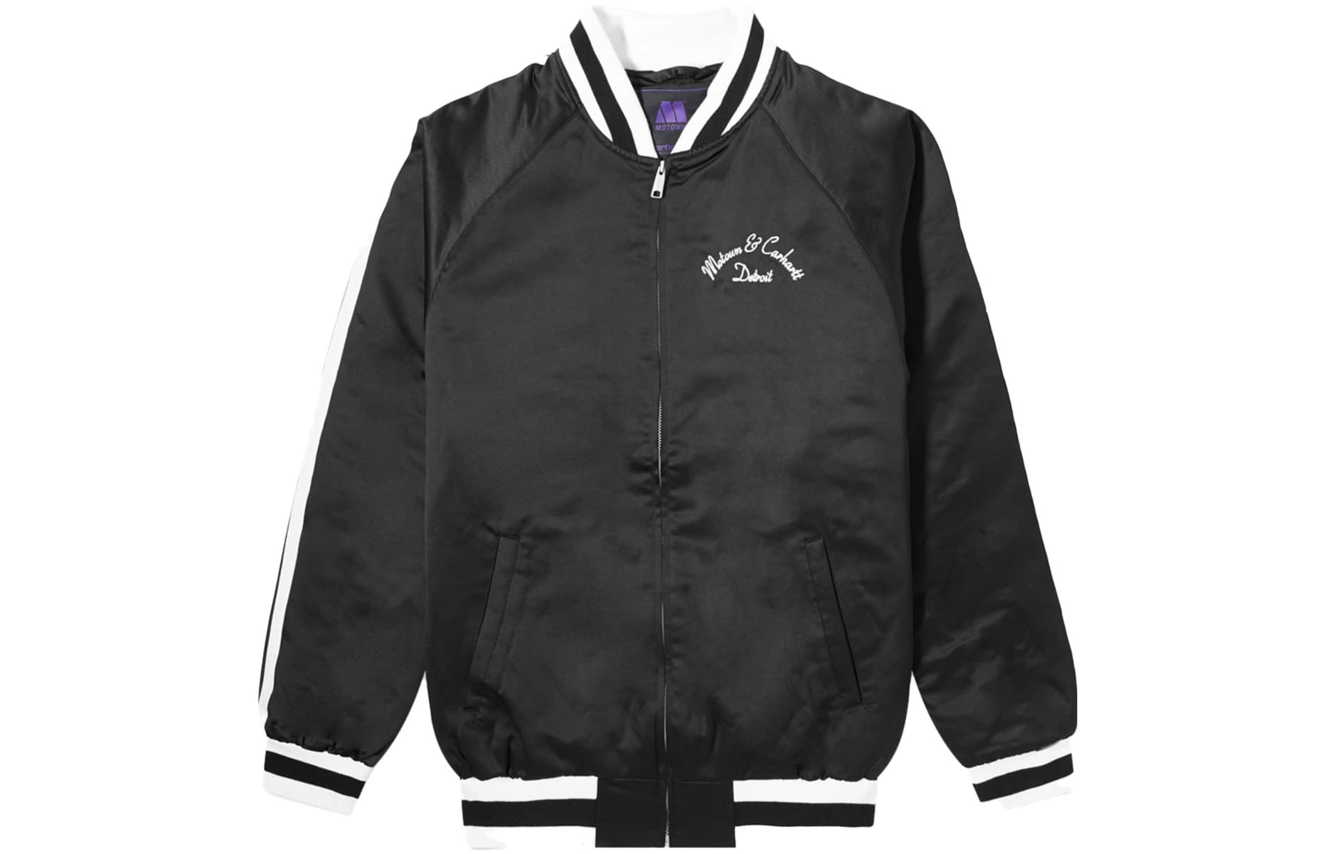 Carhartt WIP Baseball Jerseys Black Baseball Collar Moderate Straight Fit Black