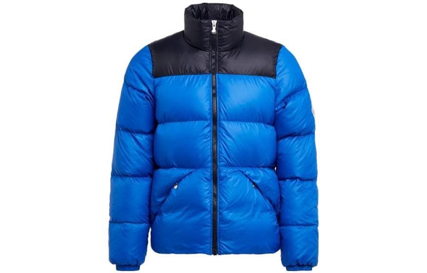 PYRENEX Jackets Blue Stand Collar Moderate Straight Fit