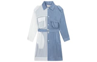 Feng Chen Wang Trench Blue Lapel Moderate