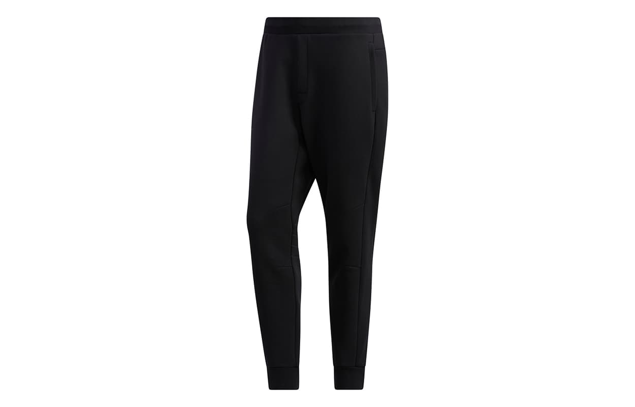 Adidas Knitted Sweatpants Black Moderate Cuffed