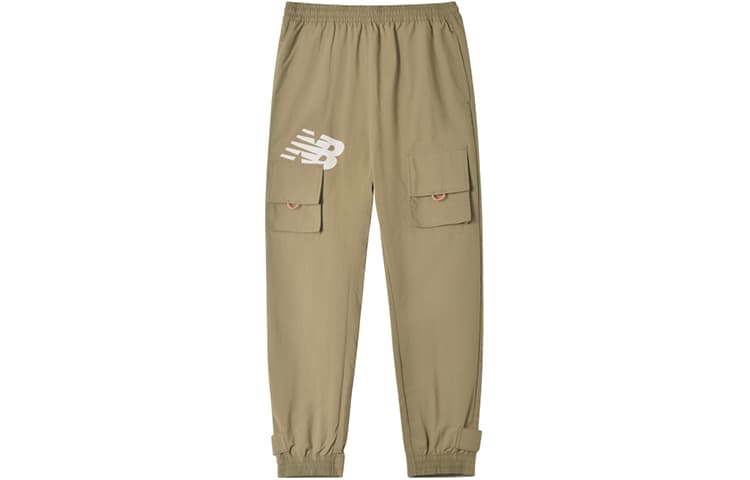 New Balance Knitted Sweatpants Khaki Moderate Straight Fit Khaki