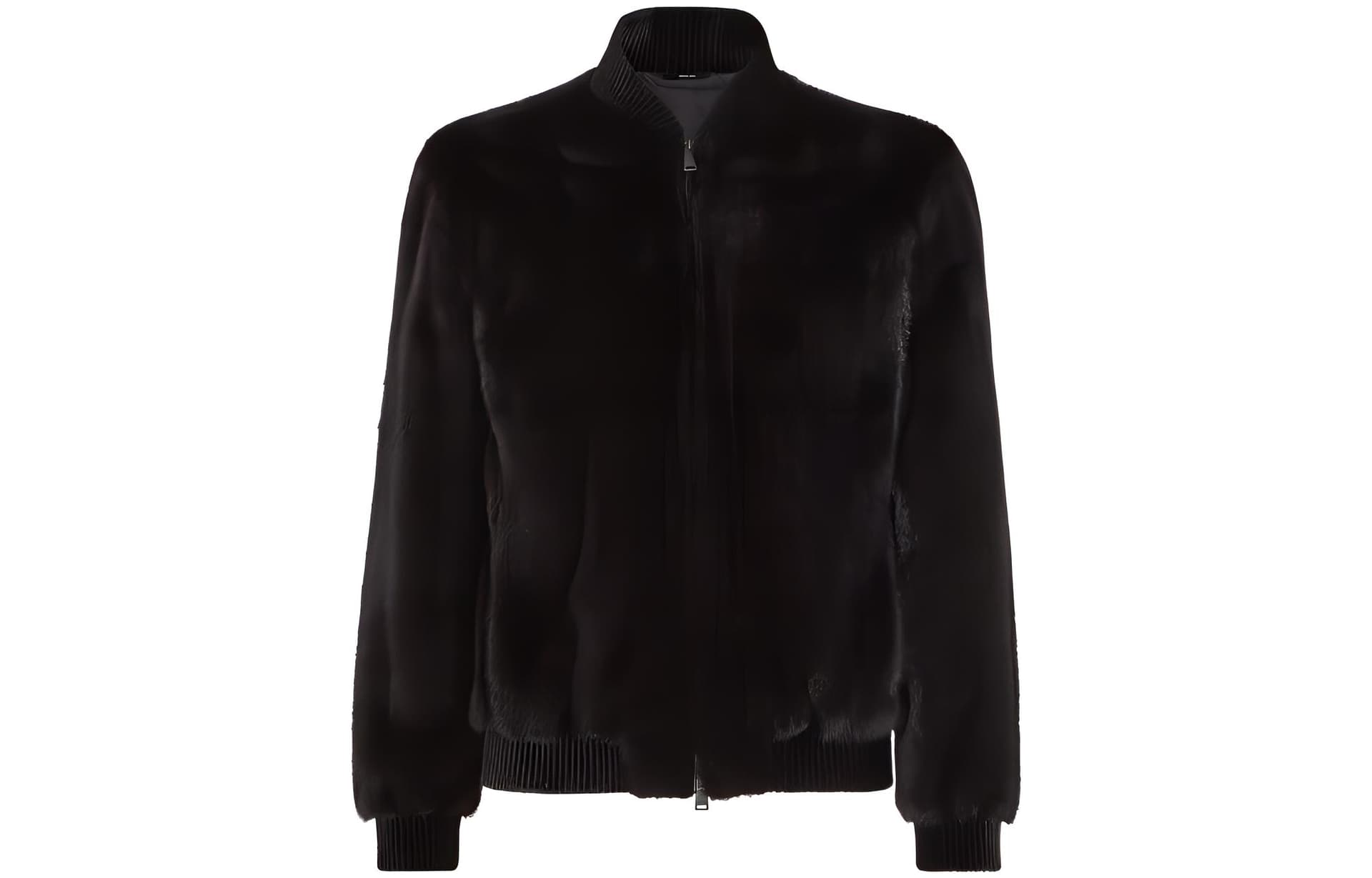 FENDI FW22 Fur Coat Black Black