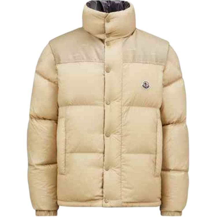 Moncler Verone Down Jacket Sand Beige Yellow/Black