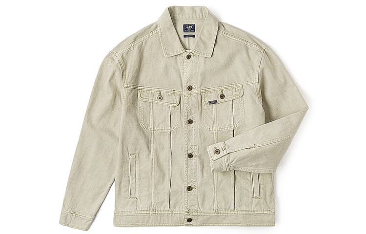 Lee Jackets Light Asphalt Gray Lapel Moderate Straight Fit