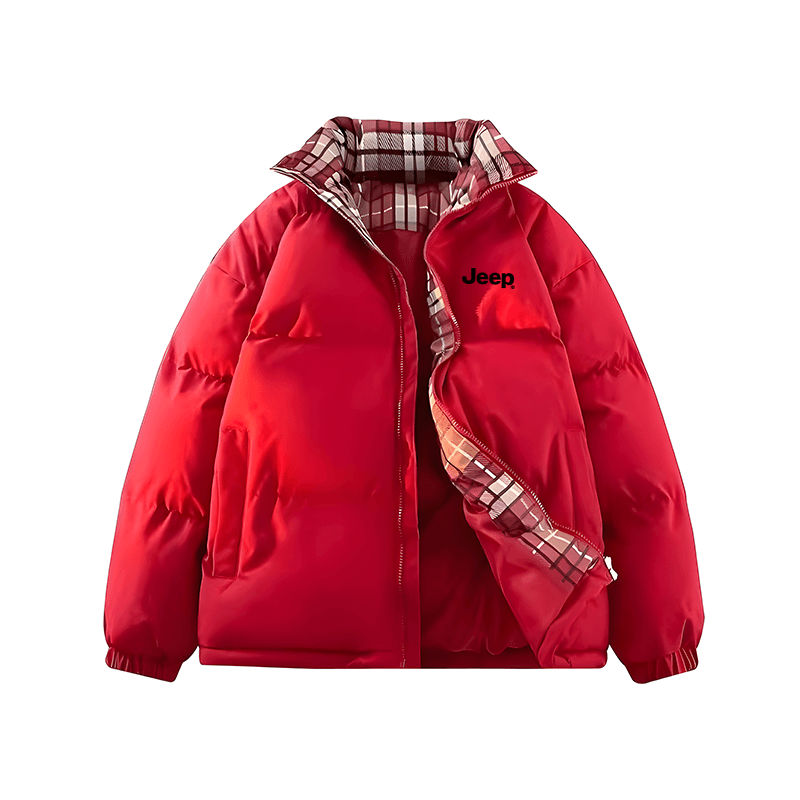Jeep Puffer Jackets Stand Collar Moderate Straight Fit