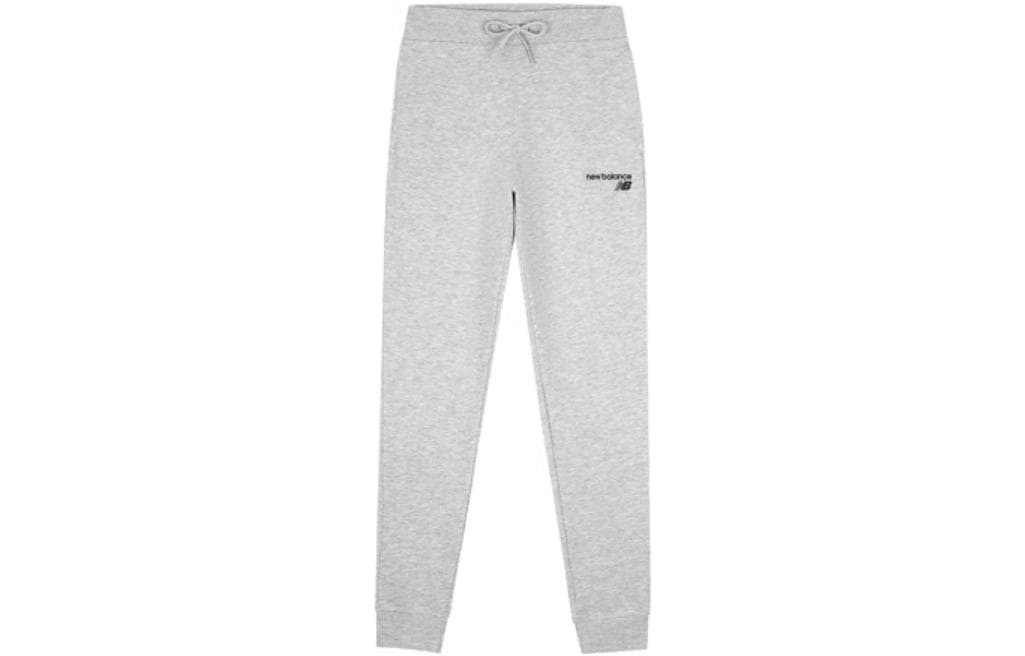 New Balance Knitted Sweatpants Gray Moderate Cuffed
