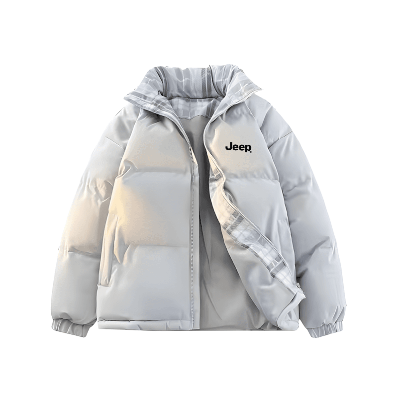 Jeep Puffer Jackets Stand Collar Moderate Straight Fit