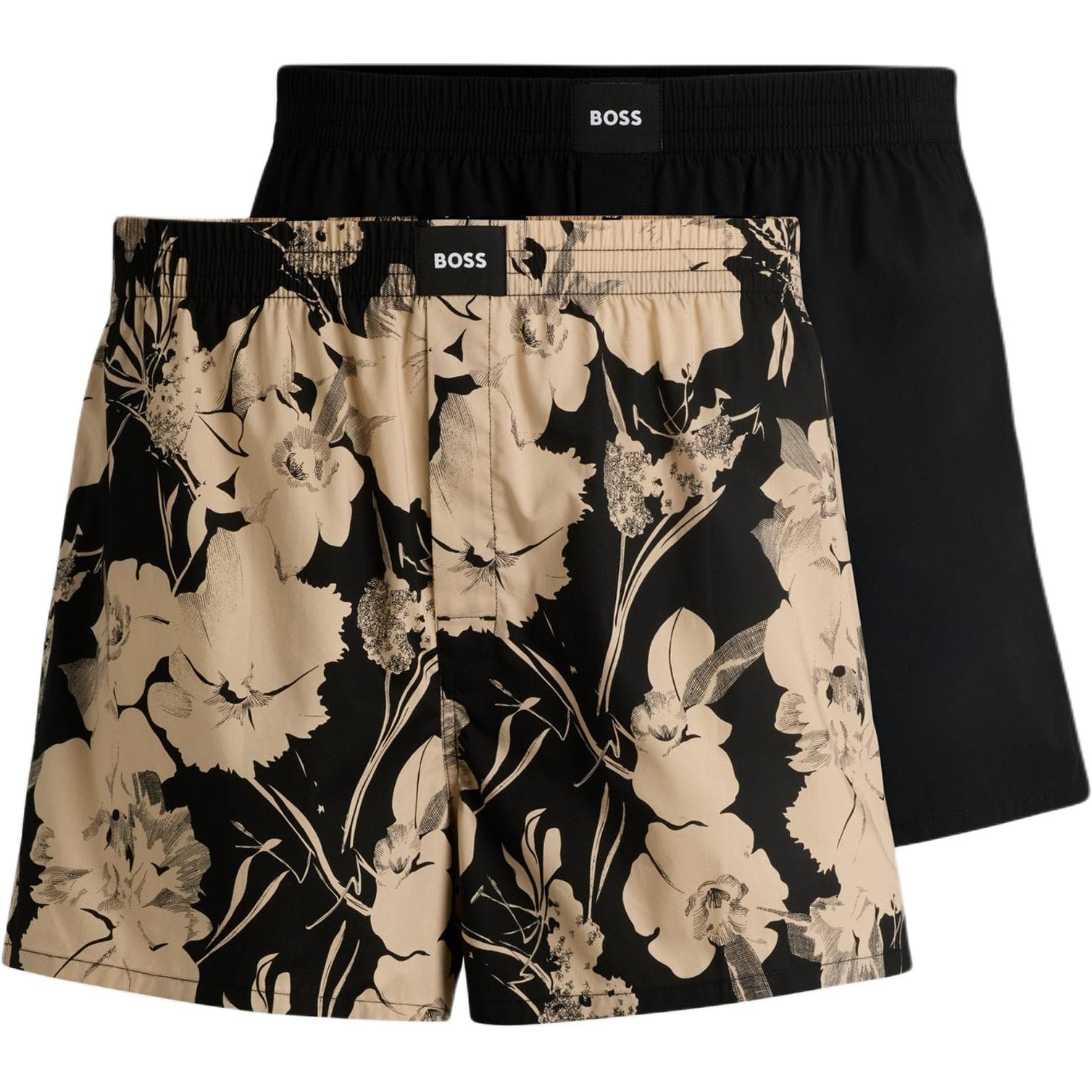 HUGO BOSS Pajama 2 Pack Black+Multicolor