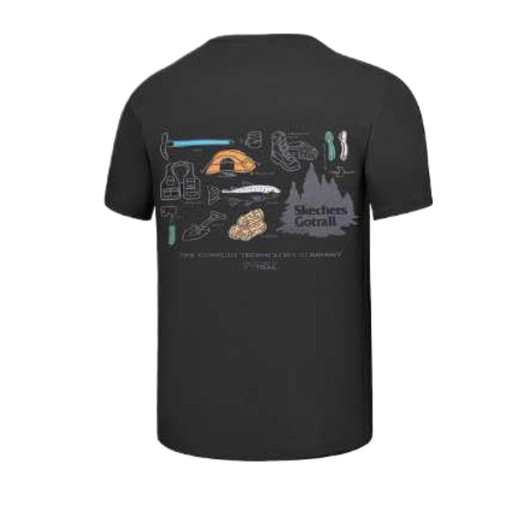 Skechers T Shirt Carbon Black 0018