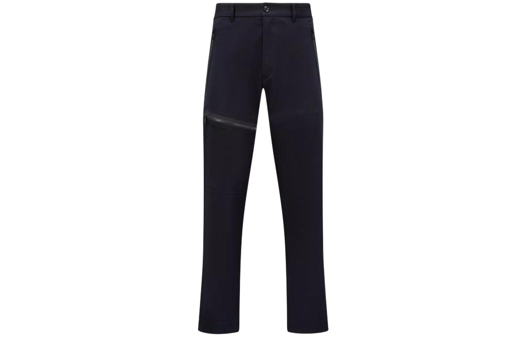 Moncler Cotton Trousers Marine Blue