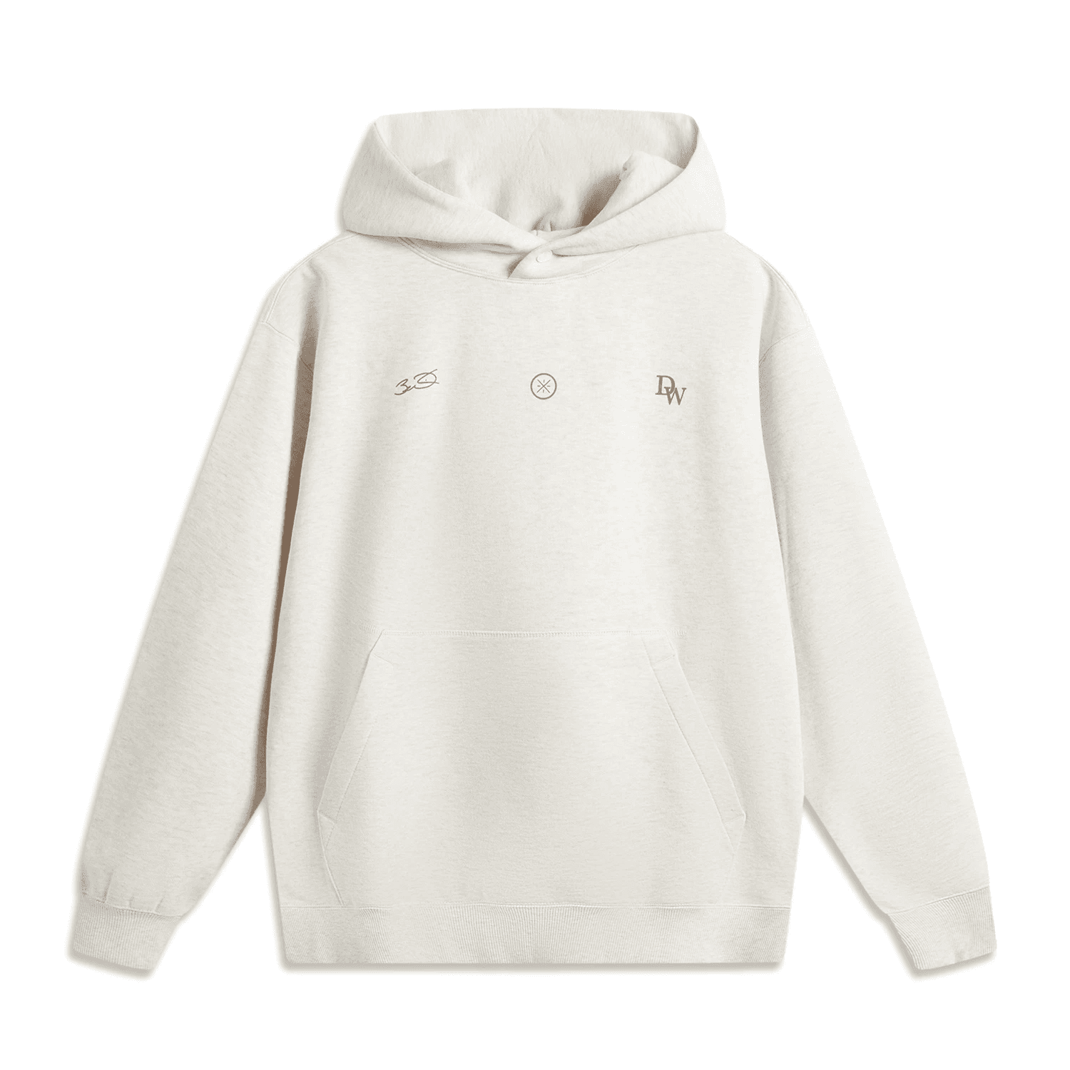 Li Ning Wade Collection, Letter Hooded Comfortable Breathable Versatile Fleece Lined Thermal Sweatshirt